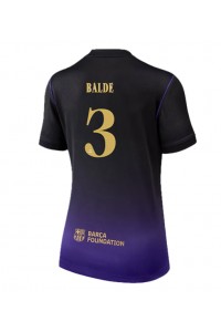 Barcelona Alejandro Balde #3 Jalkapallovaatteet Naisten Vieraspaita 2026-27 Lyhythihainen